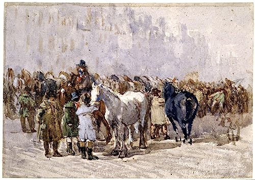 Peinture David Cox pour salon moderne - Impression sur toile 60x90