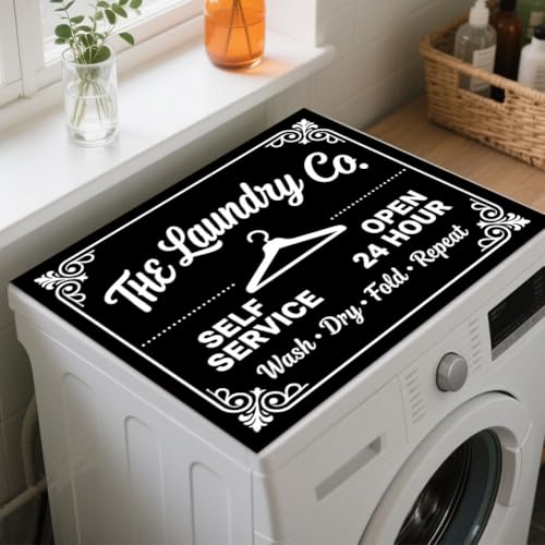 Tapis de protection lave-linge antidérapant housse de dessus sèche-linge 60x50
