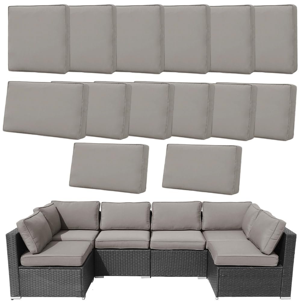 Frxeyaliz 14Pcs Outdoor Cushion Covers