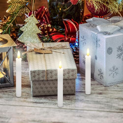 Velas LED cónicas sin llama seguras para niños y mascotas COLLBATH con mando 6