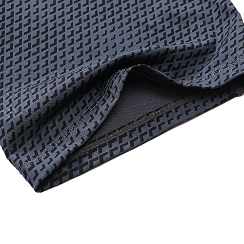 EFINNY Bermuda de compressão masculina com camada de base fresca e seca para treino de corrida, Pret