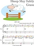 may berlin klavier kaufen  Sheep May Safely Graze BWV 208 Easy Piano Sheet Music with Colored Notes (English Edition)