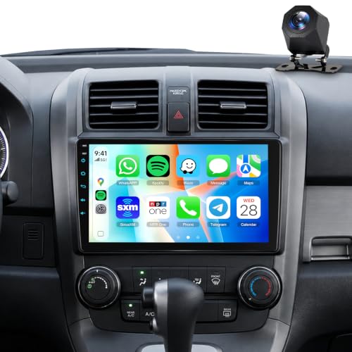 Linux �J�[�X�e���I Honda CRV 2007-2011 ���C�����X�J�[�v���C/Android�I�[�g�p | 9�C���` IPS �^�b�`�X�N���[���J�[���W�I�ABluetooth SWC FM/RDS EQ �f���A��USB�~���[�����N HD�o�b�N�A�b�v�J