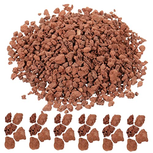 GALPADA Piedras Decorativas Volcánicas Rojas 3-6 Mm 60 g para Micropaisaje Natural Diseño De Dioramas Peceras Acuarios Jardinería