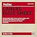 Price comparison product image ProDec 12ft x 9ft (3.6m x 2.7m) Cotton Canvas Heavyweight Dust Sheet Drop Cloth For Painting Decorating Covering Floors & Furniture, Absorbs Spills, No Soak Through, DIY & Professional, Reusable