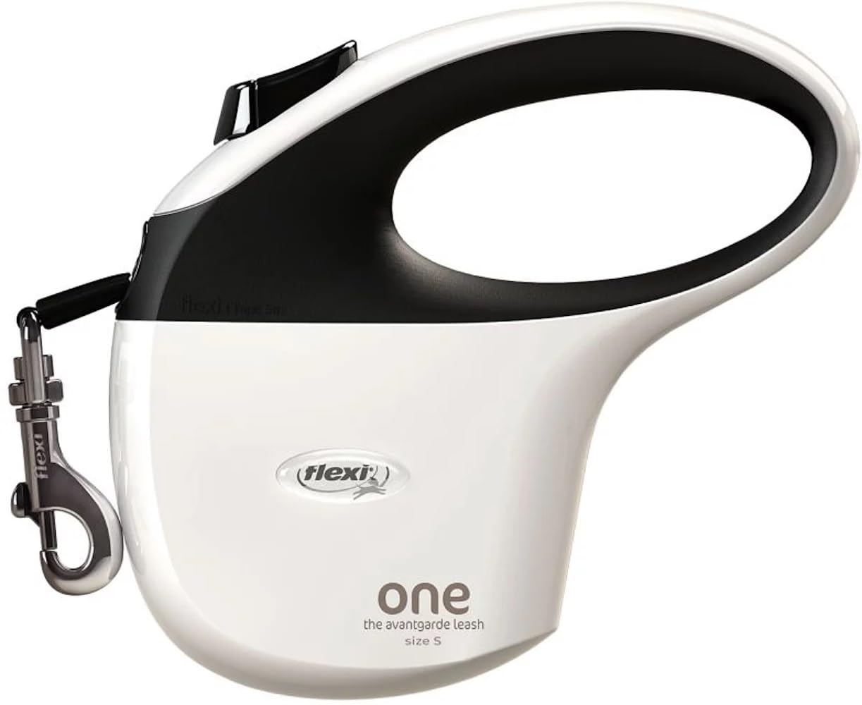 One S Tape Leine, 5 m, Weiß, Schwarz Flexi