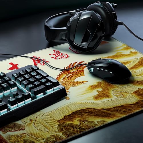 Tapis de souris XXL LL-COEUR Eagle 70x40 cm pour clavier