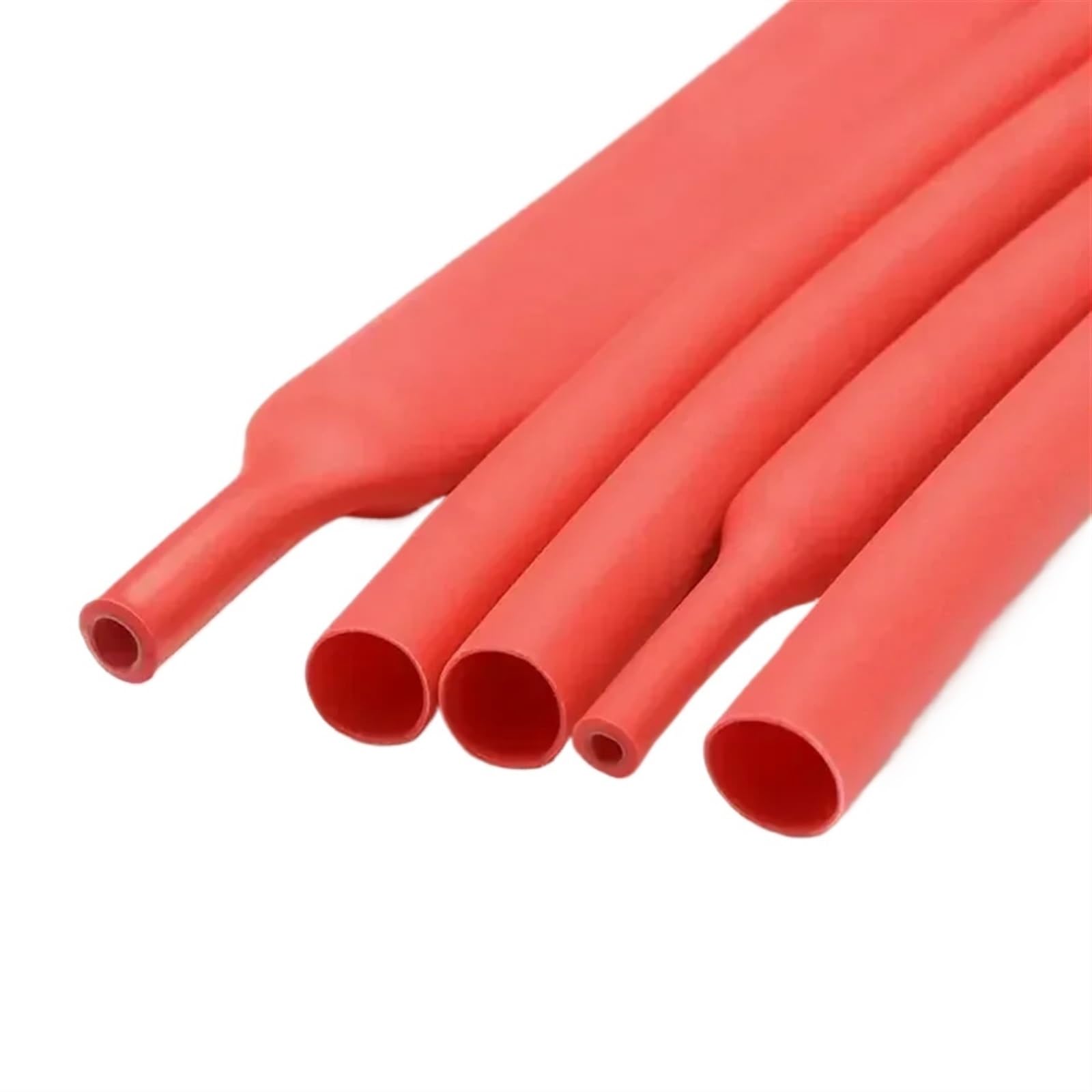 Funda Cables Electricos Tubo termorretráctil de poliolefina con Pegamento, 100 metros/10 m, 3:1, Surtido Tubos termorretráctiles, Fundas for Cables(Red,6.4mm,50m)