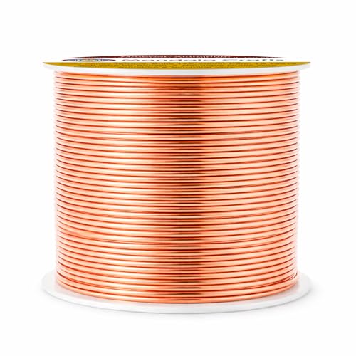 Image of Mandala Crafts 12 14 16 18 20 22 Gauge Anodized Jewelry Making Beading Floral Colored Aluminum Craft Wire (18 Gauge, Copper) | Colored, Flexible, Bendable, for Bonsai, Armature, Sculpting, Wire Wrapping, Jewelry Making, Weather & Tarnish Resistant
