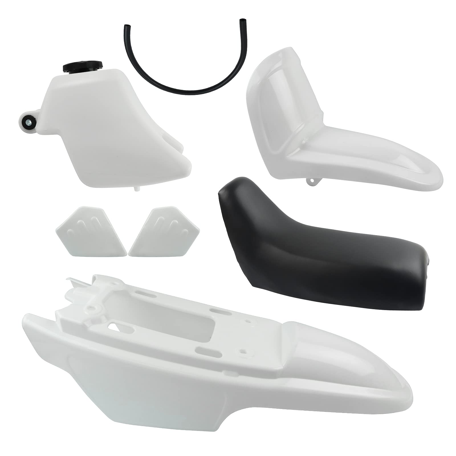 FLYPIG PW50 - Kit de depósito de gas de plástico para Yamaha PY50 PW 50 | Peewee50 - Bicicletas para niños, color blanco