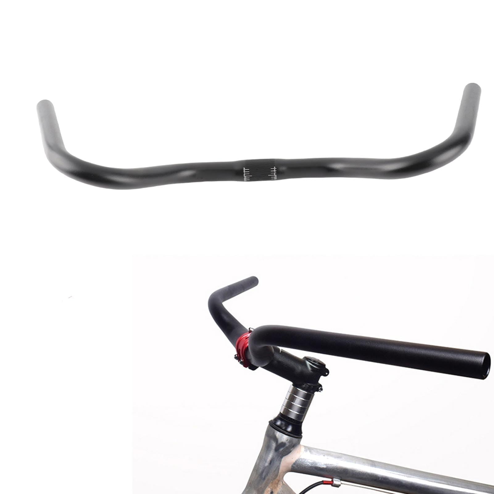 VBESTLIFE Manubrio retrò, Manubrio Bici Vintage Classico in Lega di Alluminio per Bici da Strada di Montagna