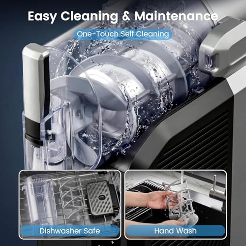 Image of FAB&DELUXE Slushie Machine, 2L /68oz & Slushy Machine for Home | 6-Preset, No Ice Needed, Self-Cleaning, Commercial Frozen Drink Machine for Cold Drink, Margaritas, Frappes, Milk Shake
