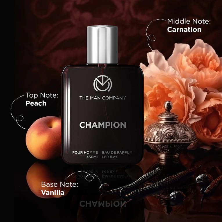 Image of The Man Company Champion Perfume & Deo Combo for Men - Set of 2 | Premium Long-Lasting Fragrance for Him | Valentine gift Set for Boyfriend, Husband