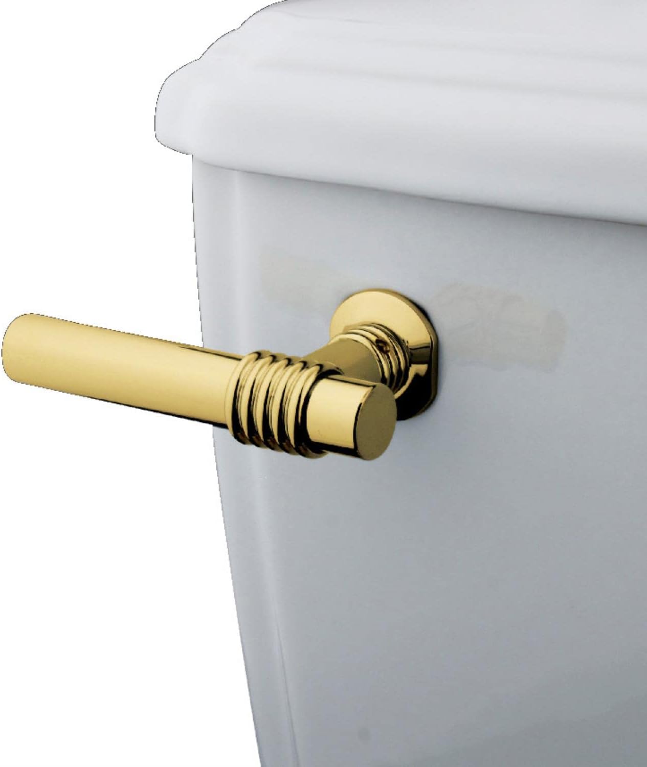 Kingston Brass KTML2 Milano Front Mount Toilet Tank Lever, Left/Right Installation in Polished Brass
