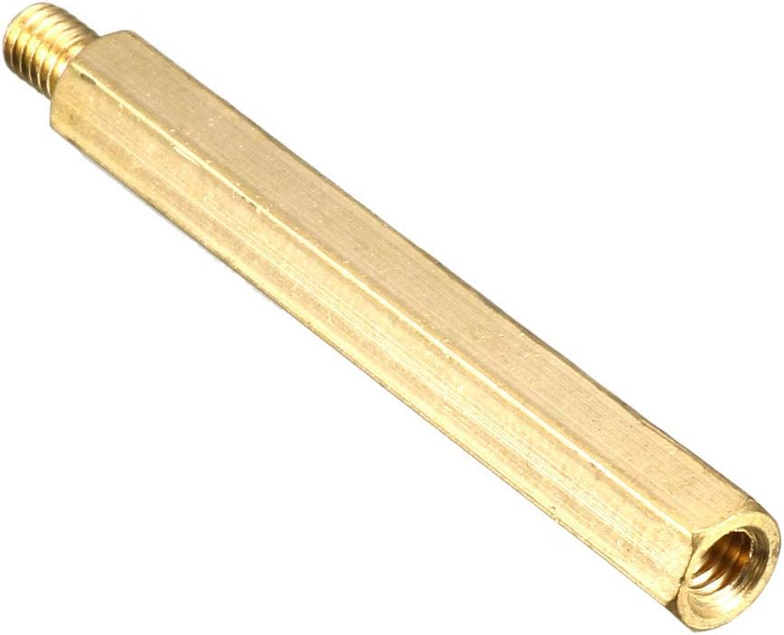 Sourcingmap M4x45mm+6mm Male-Female Brass Hex PCB Motherboard Spacer Standoff for FPV Drone Quadcopter Computer & Circuit Board 10pcs - Image 5