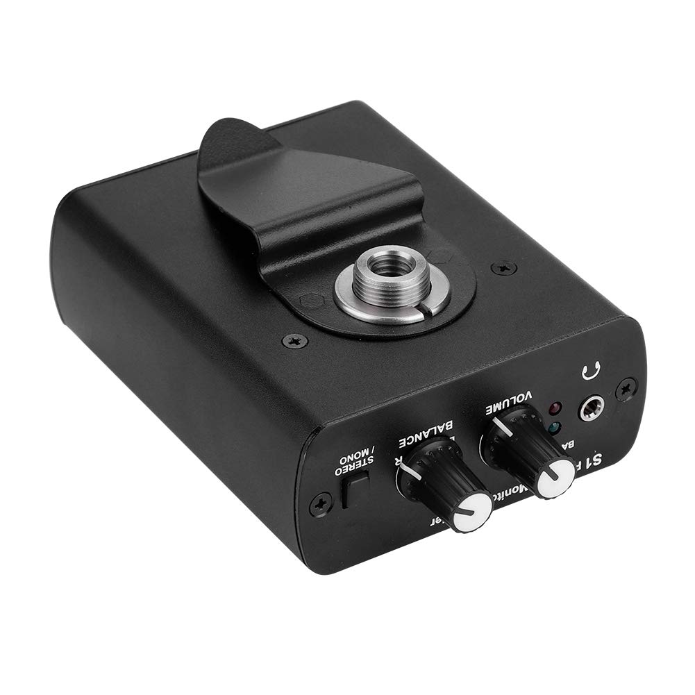 Cryfokt Amplificateur de Casque Professionnel, Double Entrée XLR pour Le Monitoring de Scène et de Studio, avec Sortie Haute Puissance et Commandes de Balance de Niveau, pour Inte (Réglementation