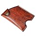 ROLARC Credit Card Holder Men's and Women's Card Case Front Pocket Minimalist Handmade Full Grain Leather Wallet