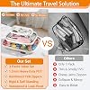 YQBRAO 3-Pack Clear Hard Shell Zipper Case, 1.2mm Heavy-Duty Crush-Proof Makeup Bag, Multi-Size Set (L+M+S) for Diaper Bag Organizer, Toys, Art Supplies & TSA Approved Clear Zipper Pouches #1