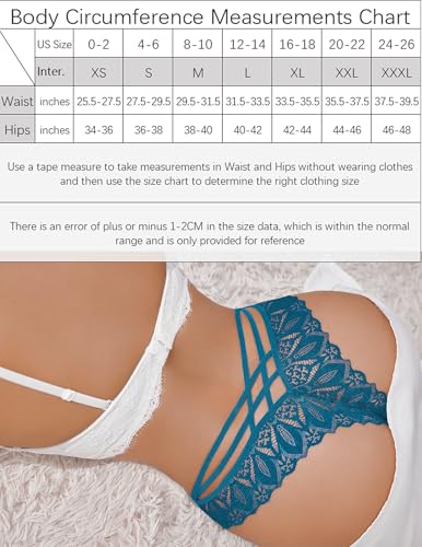 Image of Avidlove Womens Underwear Lace Cheeky Panties Criss Cross Back Bikini Thongs Sexy Undies
