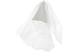 White Cone Birthday Princess Cone Caps Hat for Kids