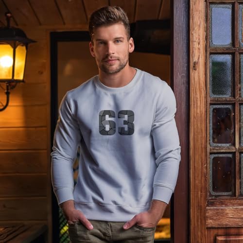 Sweatshirt 63 Number en coton premium de qualité supérieure durable - 2