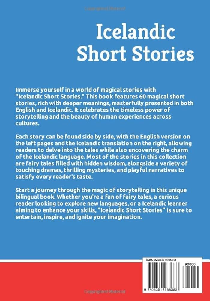 アイスランド語 勉強本 ★英語版 洋書 icelandic テキスト Short Stories in Icelandic | English and Icelandic Stories