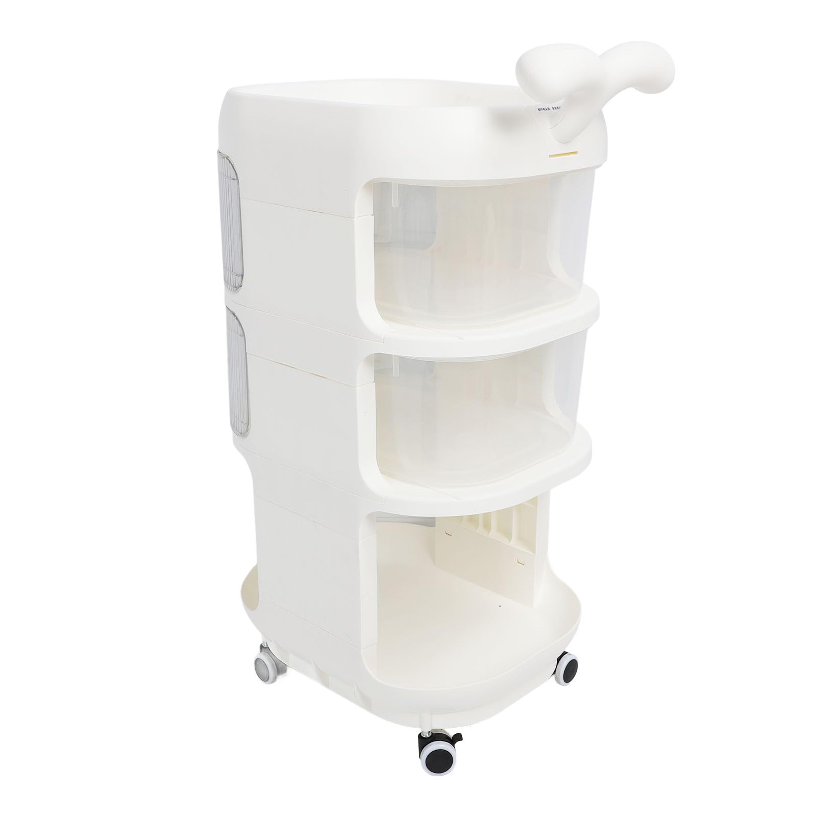 Carro de Almacenamiento con Ruedas, Carro Utilitario con Ruedas, Organizador de Refrigerios Móvil Multifuncional, Carrito Organizador de Pañales para bebé para Cocina, Baño y