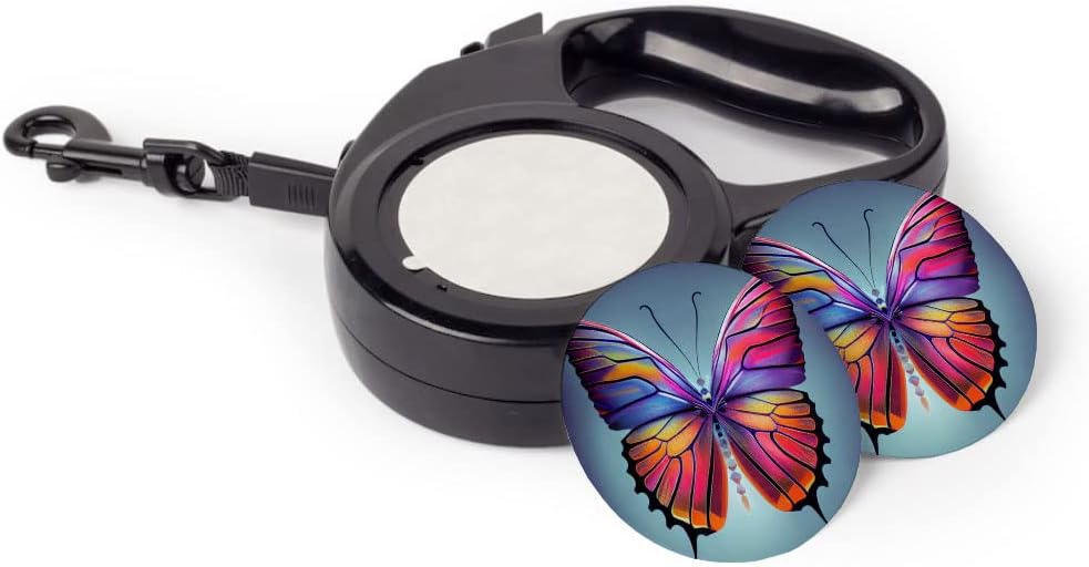 Butterfly Retractable Pet Leash - Colorful Leash - Magical Dog Leash - 118 inches