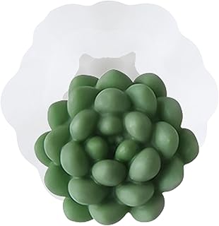 XIAOSHUI Succulent Mold Succulent Candle Molds Succulent Silicone Molds Flower Silicone Mold for Candle Making Mold Candle Home Decorate Mold Resin Aromatherapy Gypsum Candles Clay Craft, Style D
