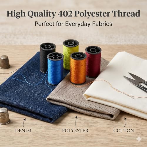 Image of ARTIKA Sewing Kit for Adults and Kids (94 PCS) - Small Beginner Set w /Multicolor Thread, Needles, Scissors, Thimble & Clips - Emergency Repair and Travel Kits - Sewing Accessories and Supplies