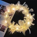 【Gutes Material】---Die Kopfbedeckung der Blume ist aus hochwertigem Kunststoff, sicher und angenehm zu tragen, passend für die meisten Erwachsenen und Kinder. Stirnband heben dich auf der Party hervor.