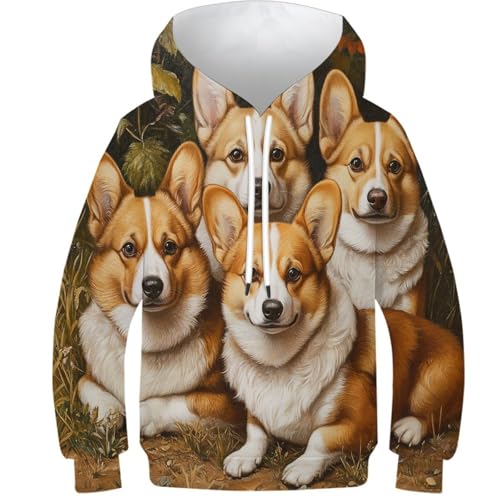 Sweat corgi enfant idéal pour le collège et les loisirs extérieurs