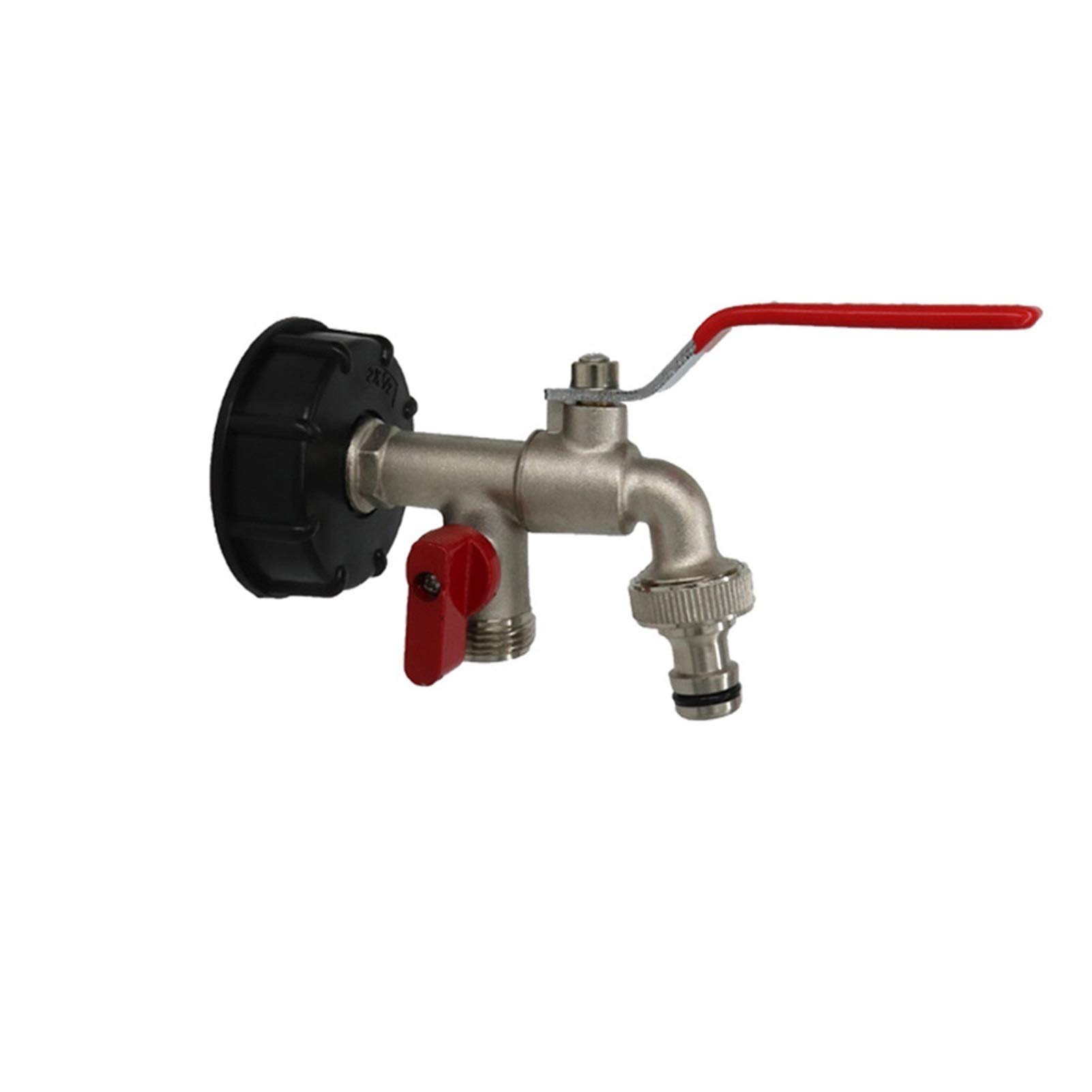 Mosiężne złącze mosiężne złącze IBC Tank Adapter S60X6 1/2" 3/4" wąż ogrodowy kran wąż do zbiornika na wodę przyłącze zastępcze, przyłącze węża ogrodowego (kolor: D)