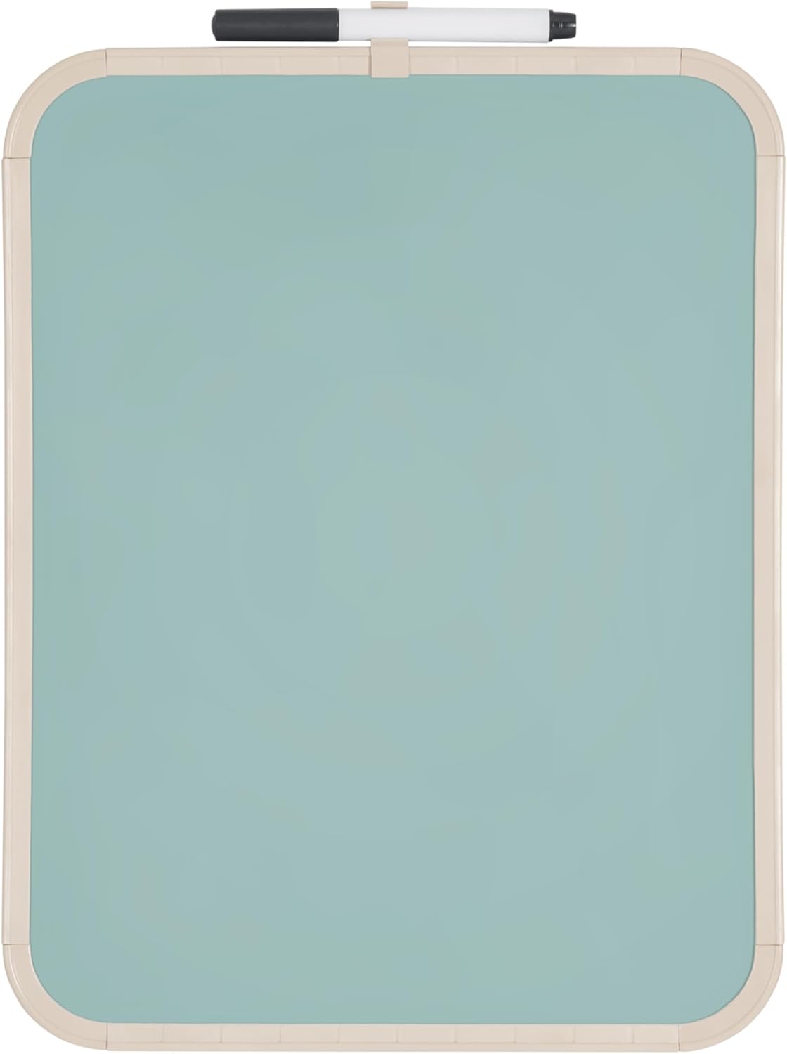 Bi-Office Easy Olive Tree Magnetic Board, 27.9 x 35.5 cm, Painted Steel Surface, Beige Plastic Frame