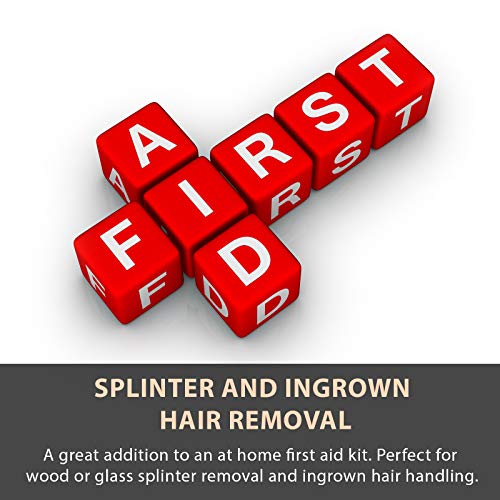 Ingrown Hair Tweezers | Pointed Tip | Precision Stainless Steel | Extra Sharp And Perfectly Aligned For Ingrown Hair Treatment & Splinter Removal For Men And Women | By Tweezees #TOP3