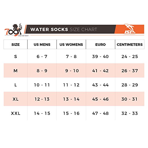 IST Polypropylene High-Cut Warm Water Diving, Freediving Socks (Large)