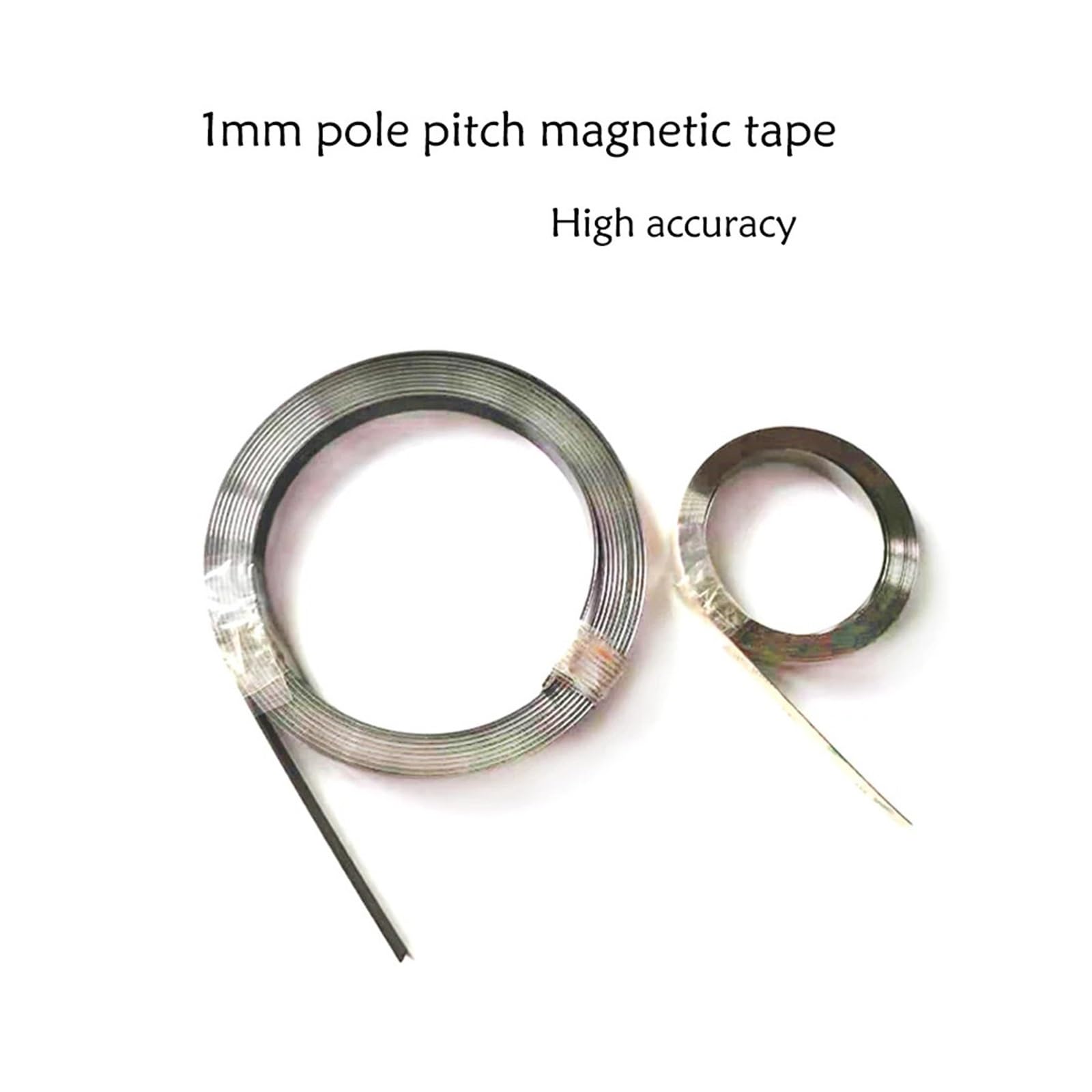 TR10 - Cinta magnética de alta precisión de 1 mm, longitud del poste de 1 mm, tamaño de la tira 10 x 1,5 mm, para torno de sensor magnético, piedra para carpintería