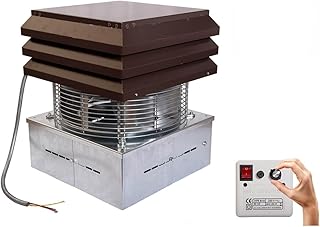 Gemi Elettronica Extractor de Humo con Regulador de 6 Velocidades para Chimenea y Barbacoa