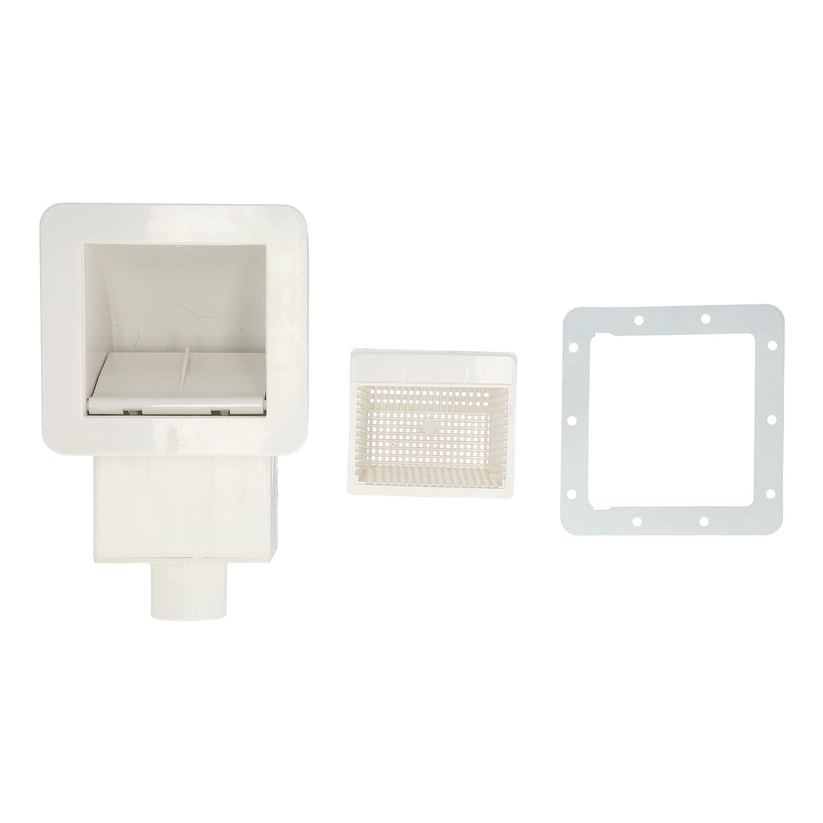 SKimmer para Piscina Kit de SKimmer de 1,5 Pulgadas, SKimmer para Piscina Molida con Pantalla de Filtro, Dispositivo de Aguas Residuales, Accesorio para Piscina, Equipo de SKimmer para Limpieza