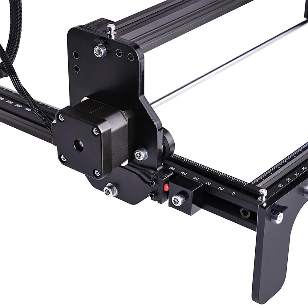 Machine de gravure laser avec protection des yeux, mini cutter et graveur pour bois et cuir, mise au point fixe, zone de travail 420 x 400 mm – Idéal pour les projets de bricolage