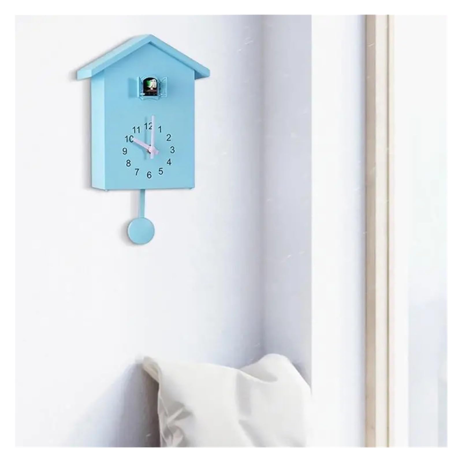 Reloj Colgante de Pared con diseño Cuco, Arte, decoración del hogar para Decoración del Hogar(Green)