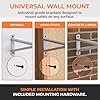 EZYRACK Heavy Duty Metal Brackets for Garage Wall Shelving, Modular Wall Mounted Storage System & Industrial Organizer for Workshop, Shed, Kitchen and Utility #4