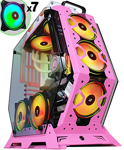 KEDIERS PC Case - ATX Tower Tempered Glass Gaming Computer Open...