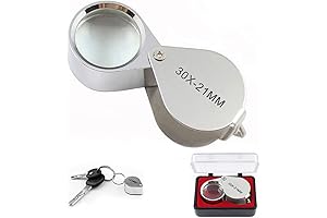 Mini Folding Magnifier 30x 21mm Pocket Magnifying Glass