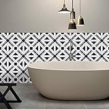 CALIDAD EXCEPCIONAL: Nueva tecnología de impresión, diseño moderno y único, última tendencia para decorar su interior. Acondicionáis vuestra cocina, cuarto de baño o baño con los Ambiance vinilos adhesivos azulejos imitación baldosas de cemento.