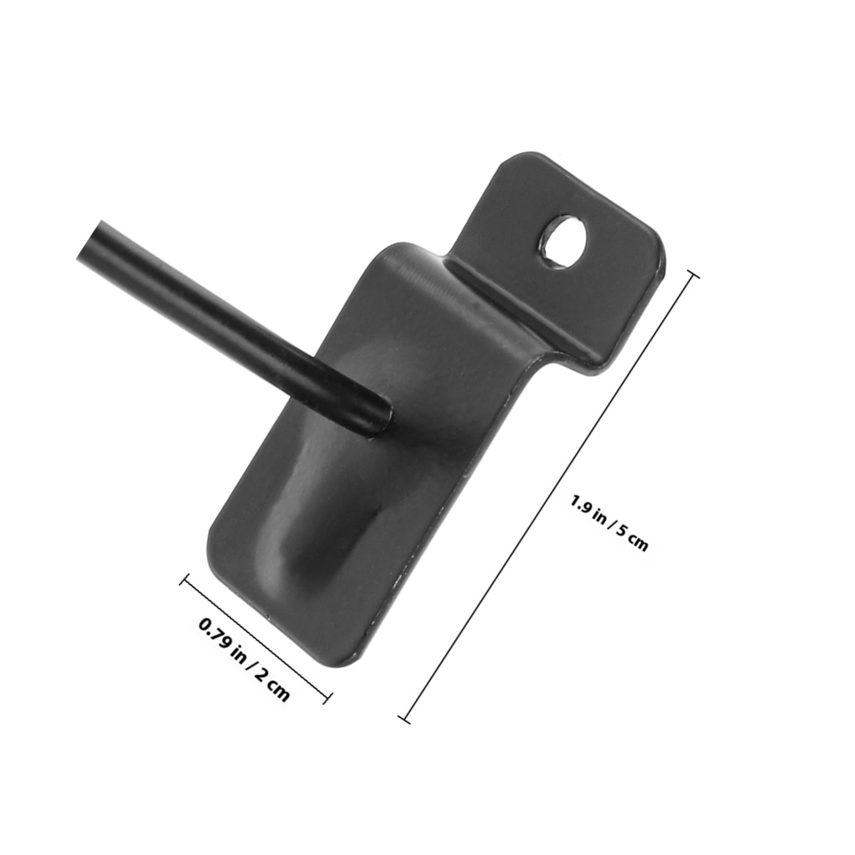 Ganci in Ferro Nero Ganci Resistenti e Leggeri Antiruggine 50 Pezzi per Pannelli Forati per Garage, Utensili e Organizzazione