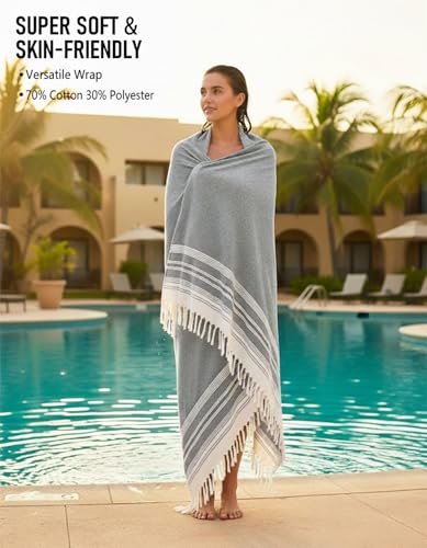 Image of Large Throw Blanket Yoga Blanket Turkish Beach Towel Mens Birthday Gift Idea Dad Father Day Husband Brother Uncle Boyfriend Male Grandpa Him Appreciation Thank You Retirement 60th 50th 40th 30th