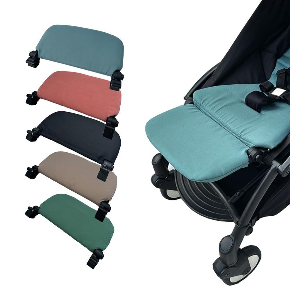 Stroller Leg Rest Compatible with Babyzen YOYO - Foldable Stroller Without Disassembly - Extend 6.2 inch Easy to Attach & Clean, Soft Fabric (Aqua)