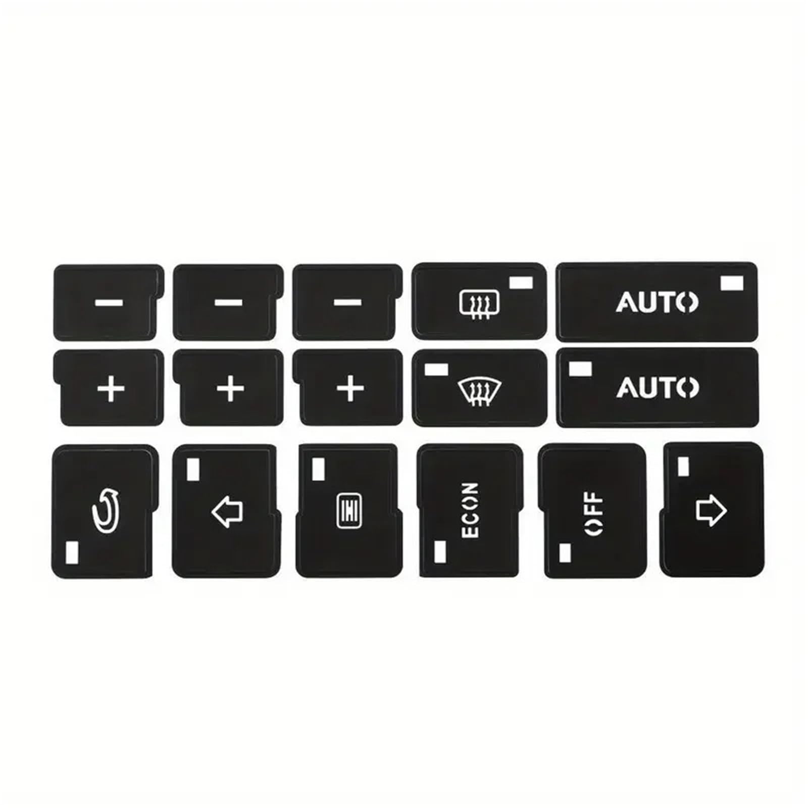 Interior Button Stickers Compatible with A4 for B6 for B7 Car AC Dash Button Sticker Climate Control Repair Restoration Decals Stickers Interior Parts