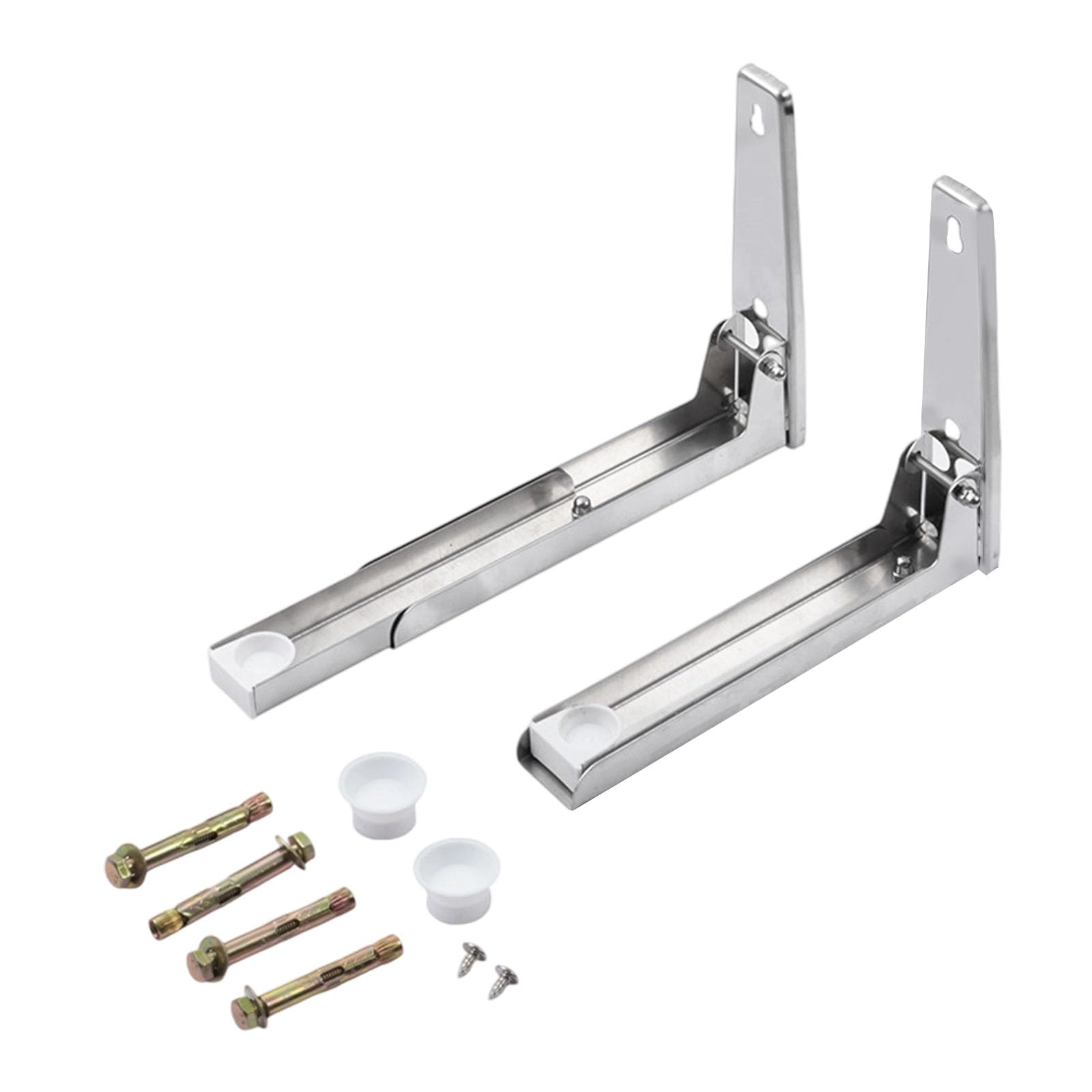 Xjdzineq Vertical Space Saving Bracket for Countertop Microwave Ovens Resistant Steel Construction Rack Heavy Duty Kitchen Wall Shelf